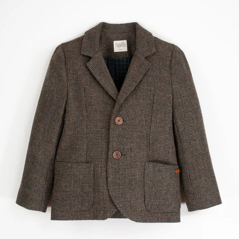 Popelin Tweed Woolen Blazer