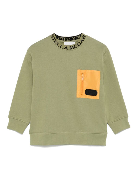 Stella McCartney Nylon Pocket Logo Sweatshirt