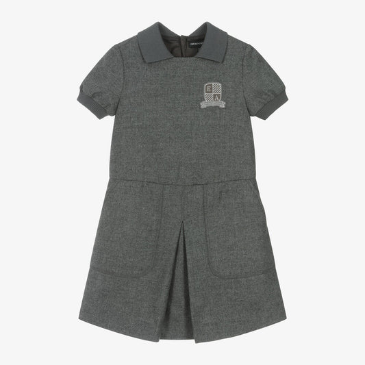 Armani Junior SS Collared Logo Dress