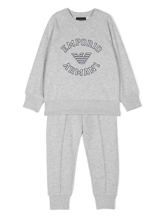 Armani Junior Logo Sweatshirt & Sweatpants Outfit