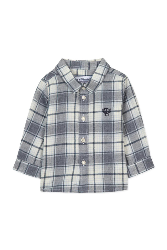 Tartine Boys Checkered LS Button Up Shirt