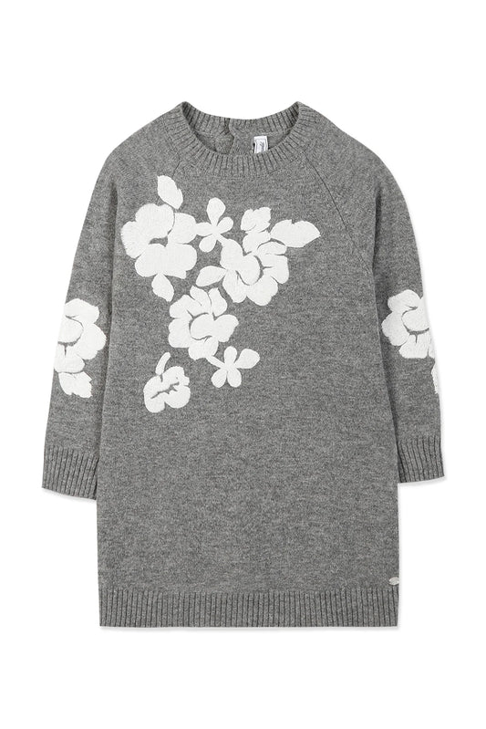 Tartine LS Knit Embroidered Flowers Dress