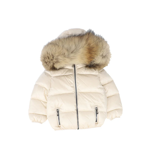 Colmar Baby Fur Trim Hooded Down Jacket