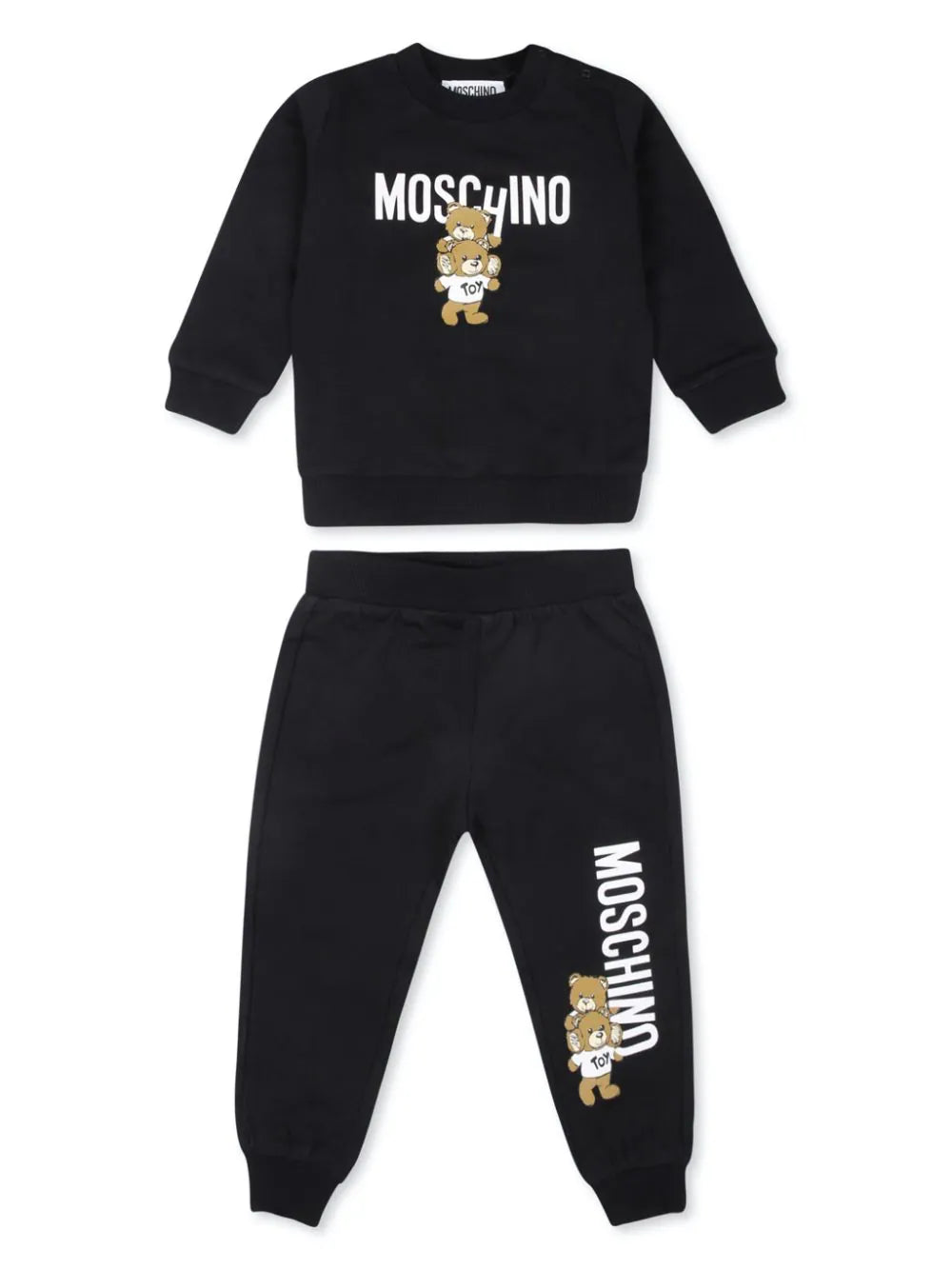 Moschino Baby Sweatsuit w/ Two Bears Graphic