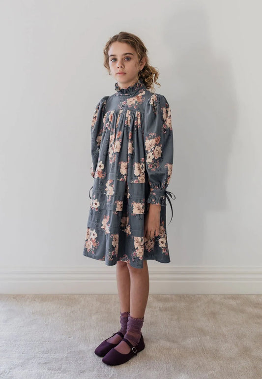 Petite Amalie Bouquet Printed Cord Dress