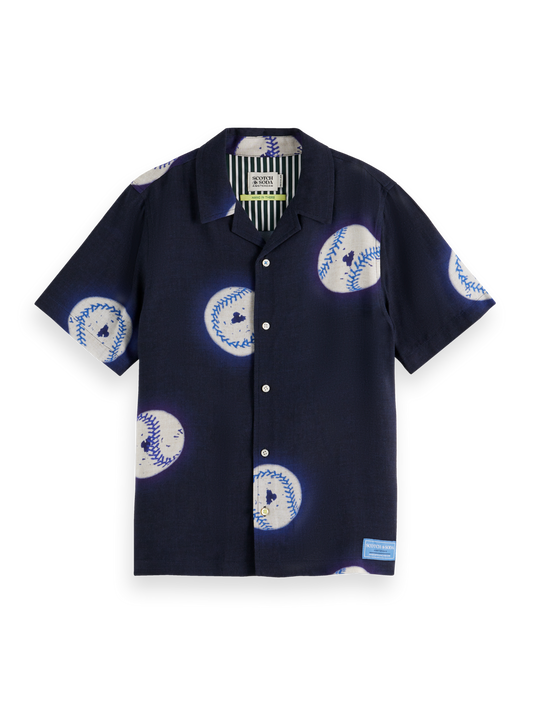 Scotch & Soda SS Baseball Print Viscose Shirt