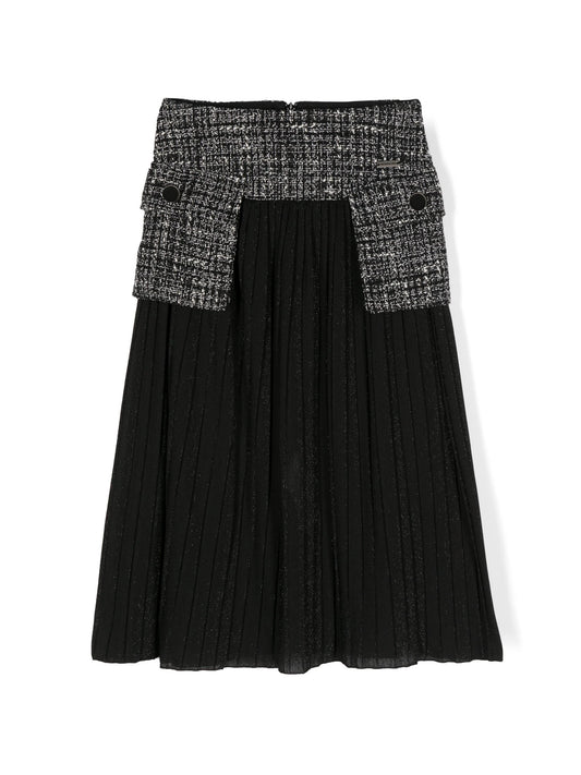 Monnalisa Boucle Pockets Tulle Skirt