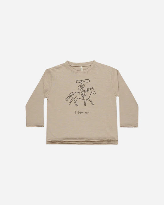 Rylee + Cru Raw Edge LS Tee