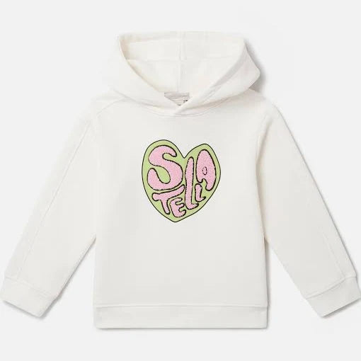 Stella McCartney Hoodie w/ Stella Terry Heart Print