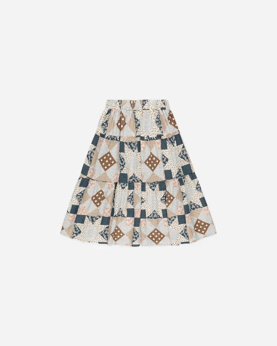 Rylee + Cru Tiered Midi Skirt