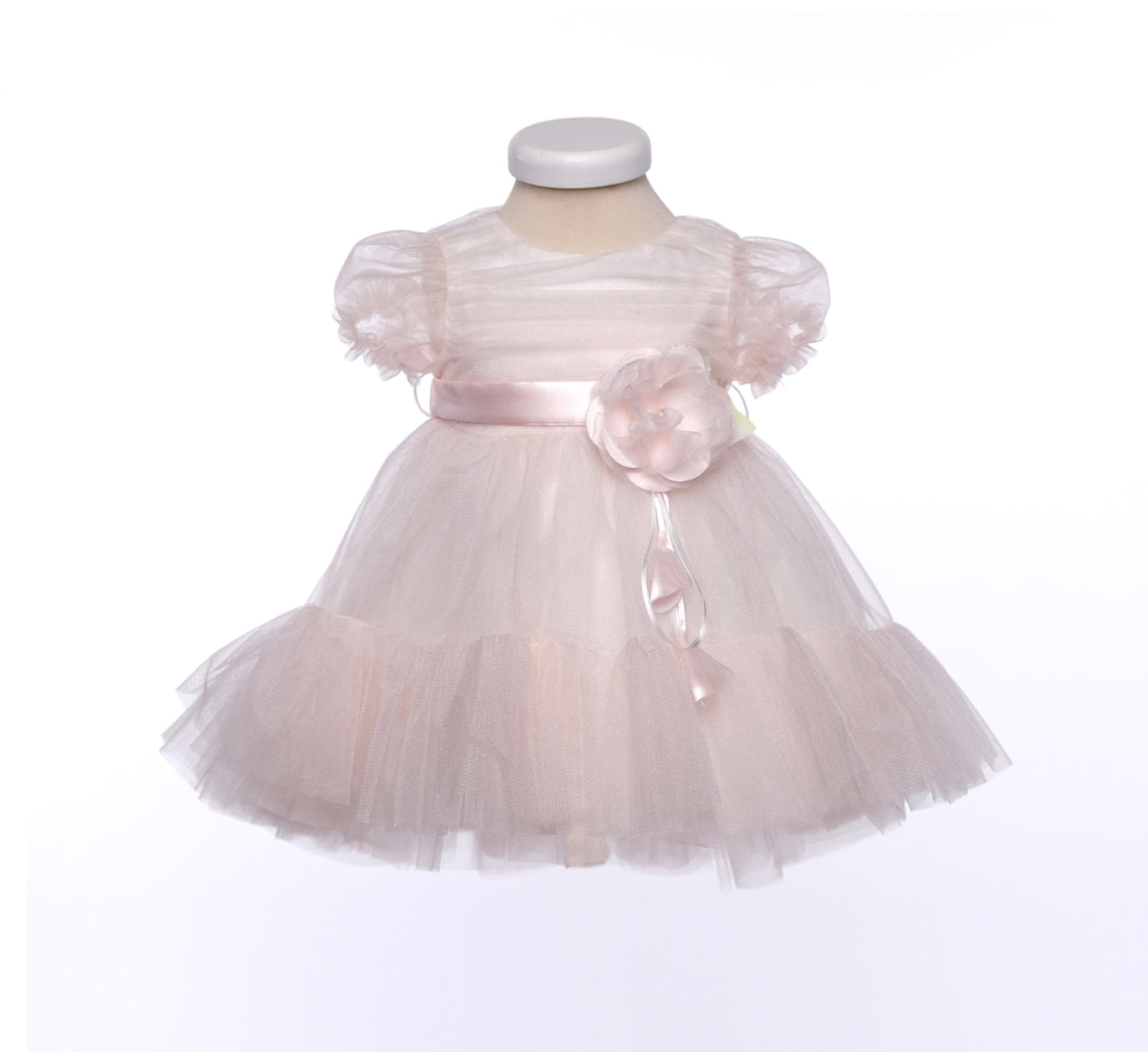 Bimbalo Tulle Bow Dress  Pink 12M