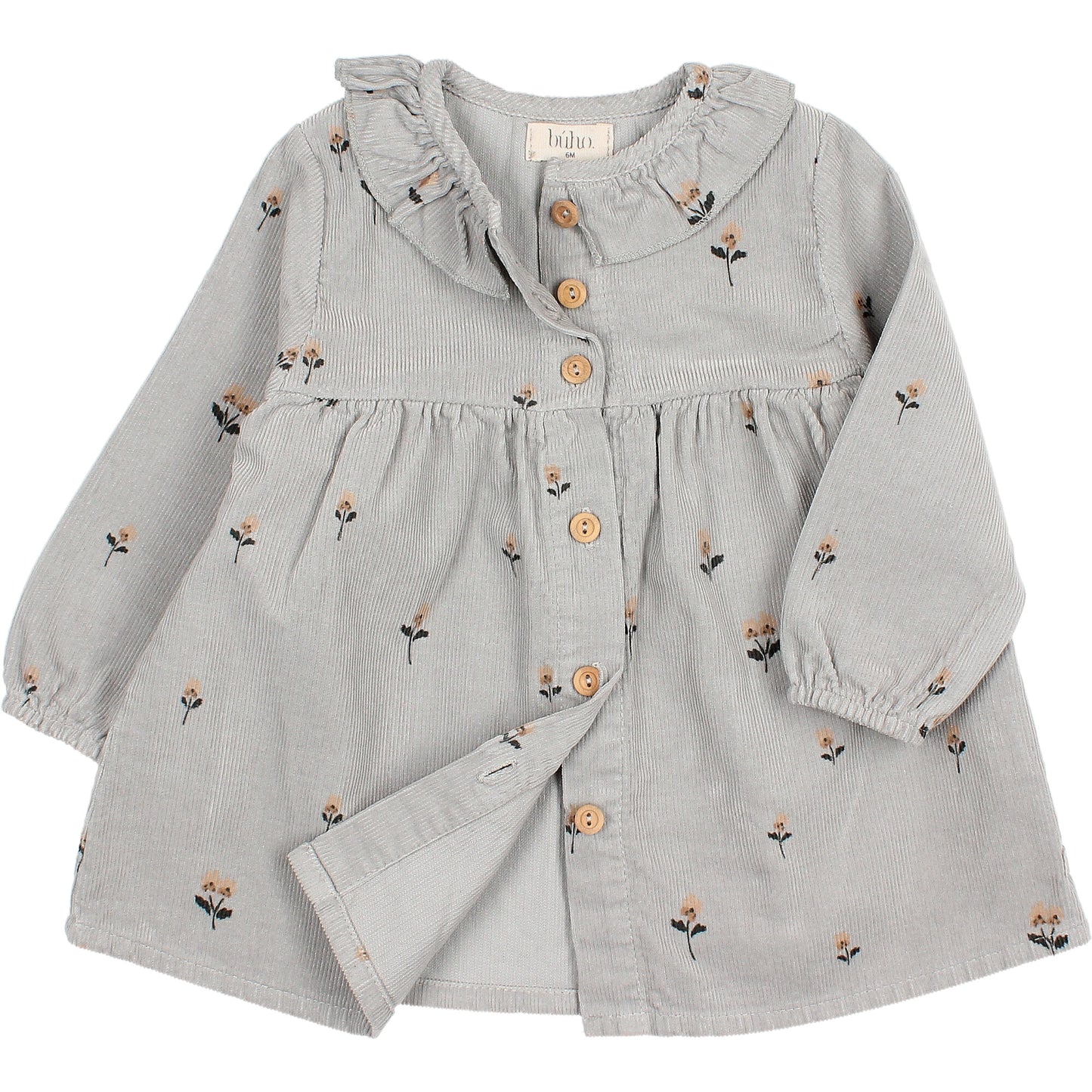 Buho Baby Floral Mini-Cord Pullover Dress