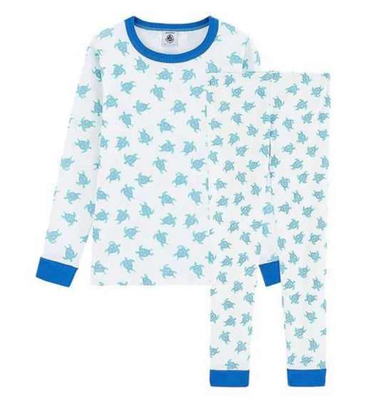 Petit Bateau Turtle Long Pajama Set