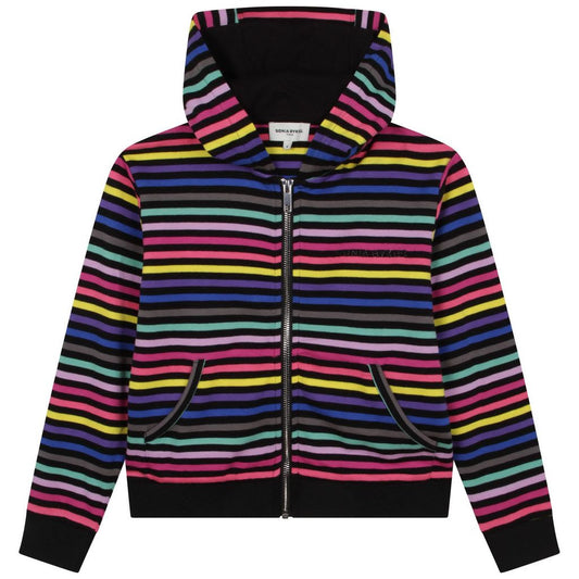 Sonia Rykiel Hooded Striped Multicolored Cardigan