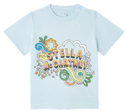 Stella McCartney Girl SS Tee w/ Stella Lettering Love To Dream Print